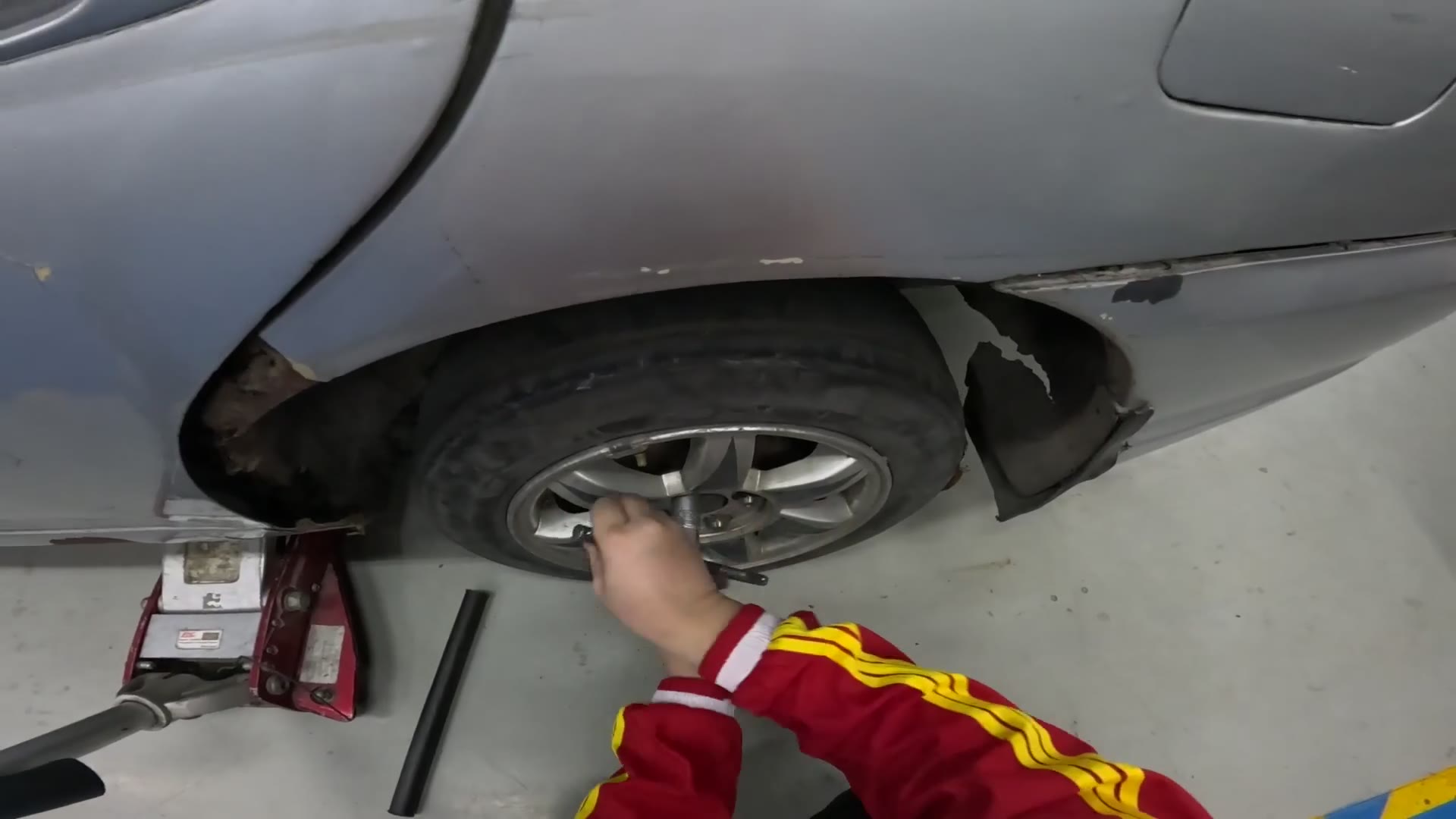 Still from a Wheel Maintenance recording — Wheel Maintenance